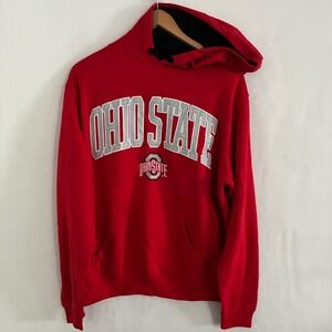 Ohio State University Buckeyes Hoodie Size L Embroidered Pullover OSU Sweater